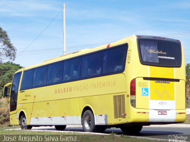 Viação Itapemirim 45813 na cidade de Gama, Distrito Federal, Brasil, por José Augusto da Silva Gama. Número da foto: #4514951.