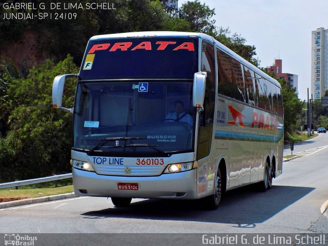 Expresso de Prata 360103 na cidade de Jundiaí, São Paulo, Brasil, por Gabriel Giacomin de Lima. ID da foto: 4514897.