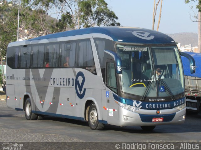 Viação Cruzeiro 6030 na cidade de Caruaru, Pernambuco, Brasil, por Rodrigo Fonseca. ID da foto: 4516111.