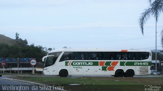 Empresa Gontijo de Transportes 21445 na cidade de Viana, Espírito Santo, Brasil, por Wellington  da Silva Felix. Número da foto: #4514170.