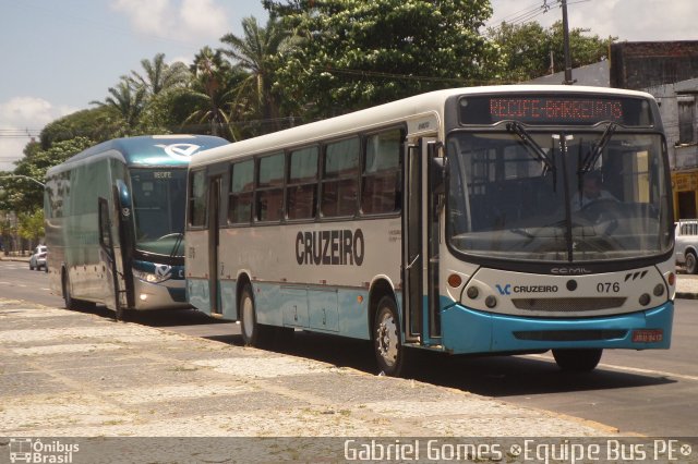 Viação Cruzeiro 076 na cidade de Recife, Pernambuco, Brasil, por Gabriel  Gomes. Número da foto: #4515054.