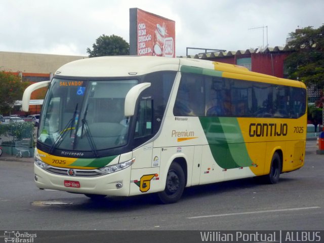 Empresa Gontijo de Transportes 7025 na cidade de Feira de Santana, Bahia, Brasil, por Willian Pontual. ID da foto: 4516143.