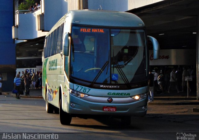 Viação Garcia 7787 na cidade de São José do Rio Preto, São Paulo, Brasil, por Aislan Nascimento. Número da foto: #4518275.
