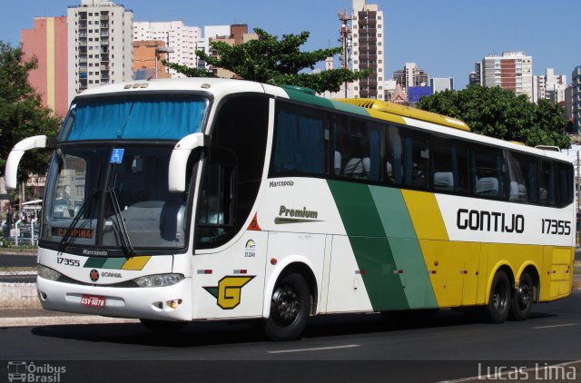 Empresa Gontijo de Transportes 17355 na cidade de Ribeirão Preto, São Paulo, Brasil, por Lucas Lima. Número da foto: #4518536.