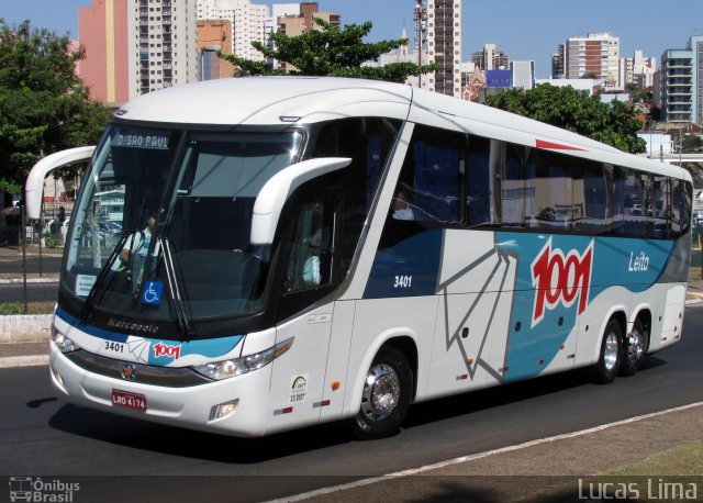 Auto Viação 1001 3401 na cidade de Ribeirão Preto, São Paulo, Brasil, por Lucas Lima. ID da foto: 4518518.