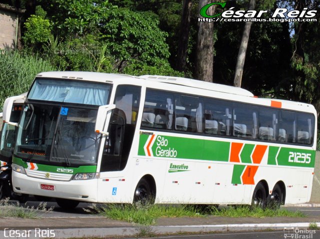 Cia. São Geraldo de Viação 21235 na cidade de Belo Horizonte, Minas Gerais, Brasil, por César Ônibus. ID da foto: 4518875.