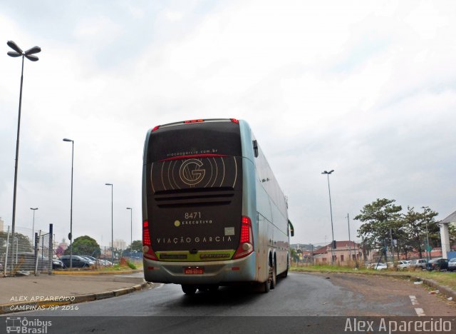 Viação Garcia 8471 na cidade de Campinas, São Paulo, Brasil, por Alex Aparecido. Número da foto: #4574822.