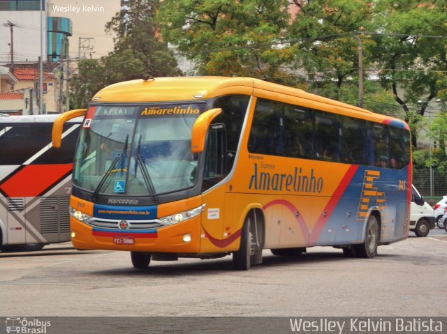 Expresso Amarelinho 345 na cidade de Sorocaba, São Paulo, Brasil, por Weslley Kelvin Batista. Número da foto: #4573839.
