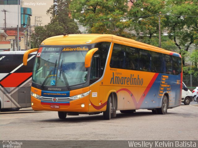 Expresso Amarelinho 345 na cidade de Sorocaba, São Paulo, Brasil, por Weslley Kelvin Batista. ID da foto: 4573839.