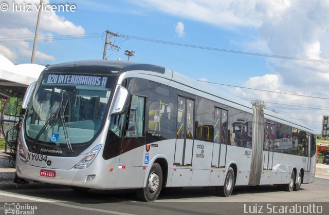 Transporte Coletivo Glória XY034 na cidade de Curitiba, Paraná, Brasil, por Luiz Scarabotto . ID da foto: 4574680.