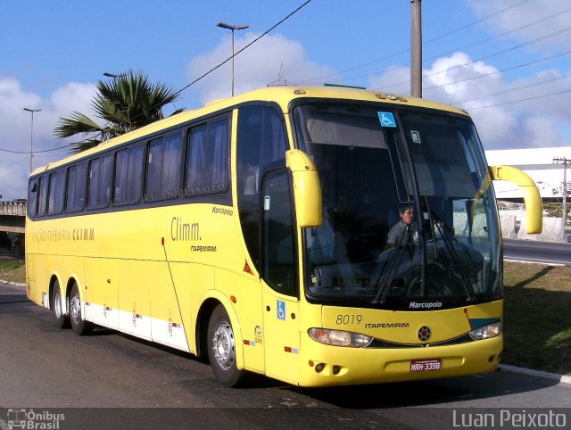 Viação Itapemirim 8019 na cidade de Vitória, Espírito Santo, Brasil, por Luan Peixoto. ID da foto: 4575478.