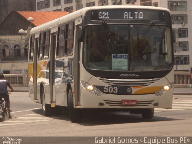 Transcol - Transportes Coletivos Ltda. 503 na cidade de Recife, Pernambuco, Brasil, por Gabriel  Gomes. Número da foto: #4574731.