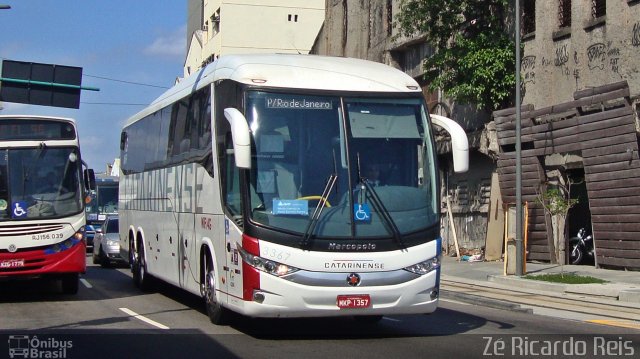 Auto Viação Catarinense 3367 na cidade de Rio de Janeiro, Rio de Janeiro, Brasil, por Zé Ricardo Reis. Número da foto: #4573736.