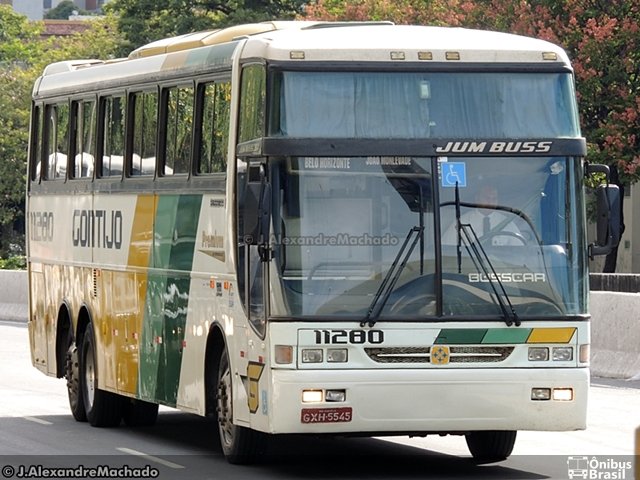 Empresa Gontijo de Transportes 11280 na cidade de Belo Horizonte, Minas Gerais, Brasil, por J. Alexandre Machado. ID da foto: 4595925.