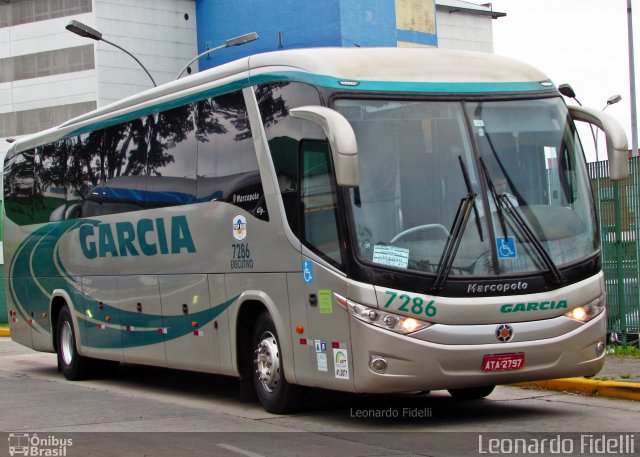 Viação Garcia 7286 na cidade de São Paulo, São Paulo, Brasil, por Leonardo Fidelli. Número da foto: #4595815.