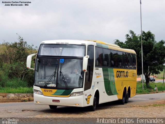 Empresa Gontijo de Transportes 12235 na cidade de João Monlevade, Minas Gerais, Brasil, por Antonio Carlos Fernandes. ID da foto: 4596353.