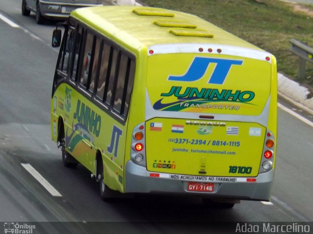 Juninho Turismo 18100 na cidade de Belo Horizonte, Minas Gerais, Brasil, por Adão Raimundo Marcelino. ID da foto: 4596707.