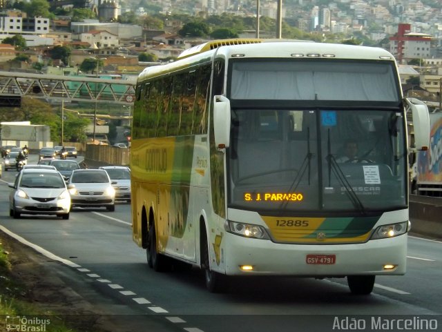 Empresa Gontijo de Transportes 12885 na cidade de Belo Horizonte, Minas Gerais, Brasil, por Adão Raimundo Marcelino. ID da foto: 4596774.