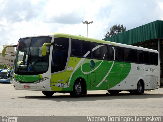 Expresso Princesa dos Campos 6147 na cidade de Curitiba, Paraná, Brasil, por Wagner Domingos Ivanesken. ID da foto: 4595714.