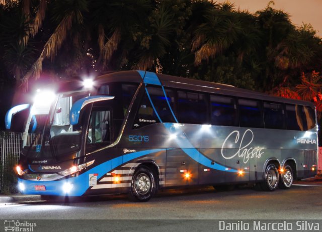 Empresa de Ônibus Nossa Senhora da Penha 53016 na cidade de Curitiba, Paraná, Brasil, por Danilo Marcelo Silva. Número da foto: #4596205.