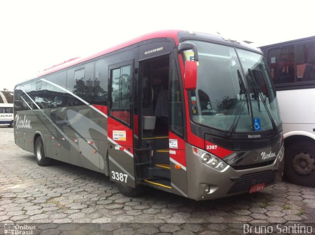 Nicolau Transportes e Turismo 3387 na cidade de Taboão da Serra, São Paulo, Brasil, por Bruno Santino. Número da foto: #4600992.