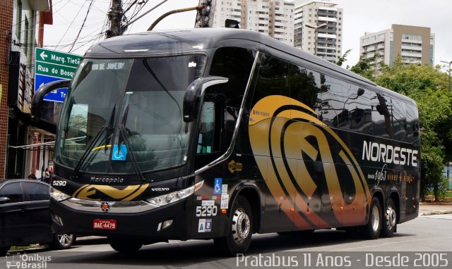 Expresso Nordeste 5290 na cidade de São Paulo, São Paulo, Brasil, por Cristiano Soares da Silva. Número da foto: #4600680.