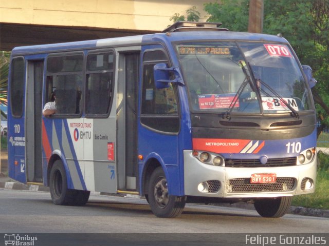 Viação São Camilo 110 na cidade de Santo André, São Paulo, Brasil, por Felipe Gonzales. Número da foto: #4600746.