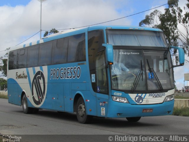 Auto Viação Progresso 6189 na cidade de Caruaru, Pernambuco, Brasil, por Rodrigo Fonseca. Número da foto: #4601490.