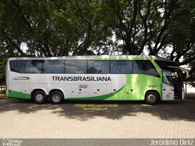 Transbrasiliana Transportes e Turismo 51027 na cidade de São Paulo, São Paulo, Brasil, por Jerônimo Diniz. ID da foto: 4600277.