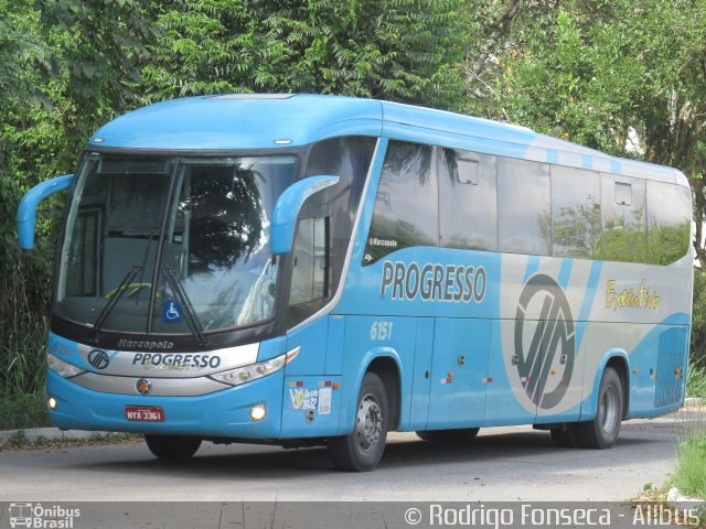 Auto Viação Progresso 6151 na cidade de Recife, Pernambuco, Brasil, por Rodrigo Fonseca. ID da foto: 4600178.