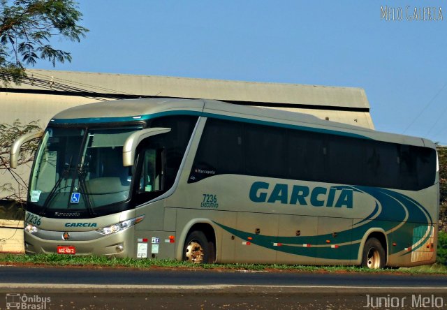 Viação Garcia 7236 na cidade de Maringá, Paraná, Brasil, por José Melo. ID da foto: 4599216.