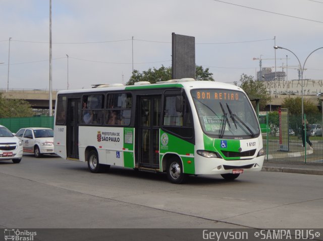 Transcooper > Norte Buss 1 6107 na cidade de São Paulo, São Paulo, Brasil, por José Geyvson da Silva. Número da foto: #4600979.