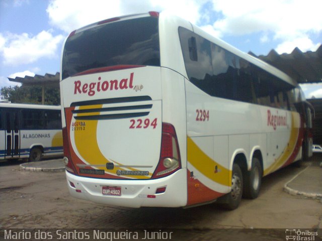 Viação Regional 2294 na cidade de Inhambupe, Bahia, Brasil, por Mario dos Santos Nogueira Junior. Número da foto: #4600677.