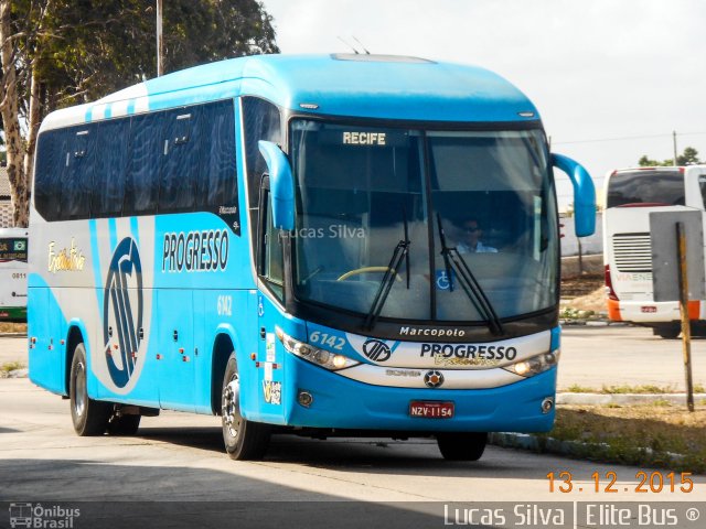 Auto Viação Progresso 6142 na cidade de Natal, Rio Grande do Norte, Brasil, por Lucas Silva. Número da foto: #4598887.
