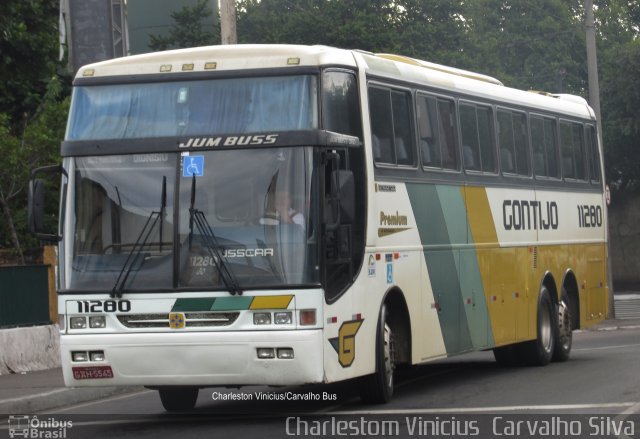 Empresa Gontijo de Transportes 11280 na cidade de Belo Horizonte, Minas Gerais, Brasil, por Charlestom Vinicius Carvalho Silva. ID da foto: 4599564.