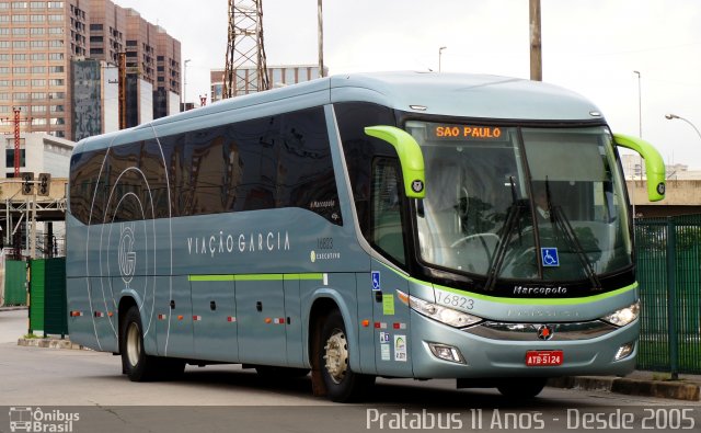 Viação Garcia 16823 na cidade de São Paulo, São Paulo, Brasil, por Cristiano Soares da Silva. Número da foto: #4600605.