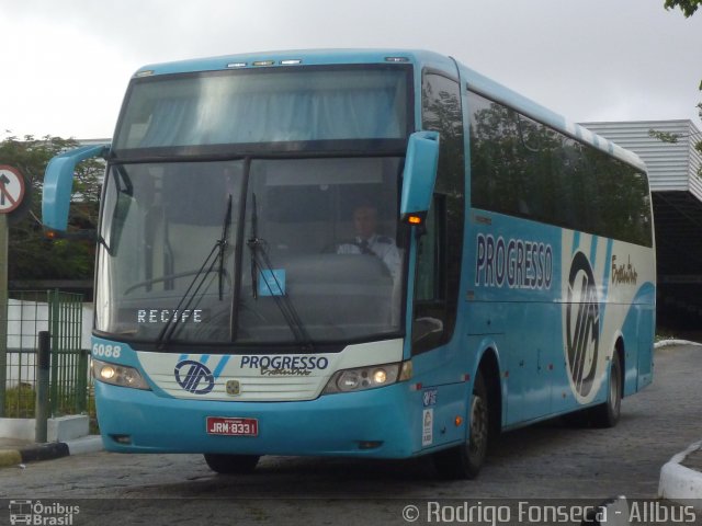 Auto Viação Progresso 6088 na cidade de Campina Grande, Paraíba, Brasil, por Rodrigo Fonseca. ID da foto: 4600182.