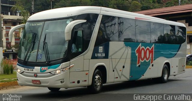 Auto Viação 1001 RJ 108.338 na cidade de Nova Friburgo, Rio de Janeiro, Brasil, por Giuseppe Carvalho. ID da foto: 4599251.