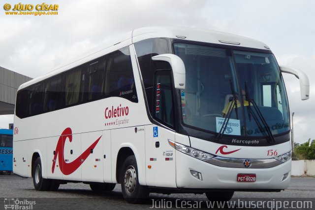 Coletivo Transportes 156 na cidade de Caruaru, Pernambuco, Brasil, por Julio Cesar  Barbosa Martins. Número da foto: #4603542.