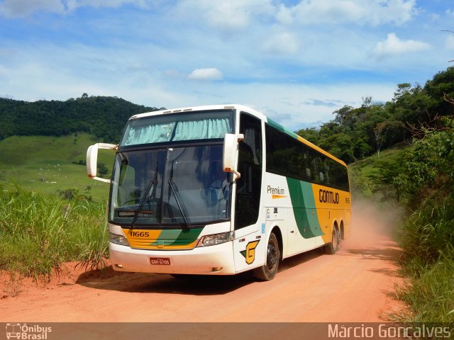 Empresa Gontijo de Transportes 11665 na cidade de Dom Silvério, Minas Gerais, Brasil, por Márcio Gonçalves. ID da foto: 4603412.