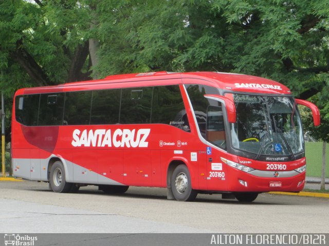 Viação Santa Cruz 203160 na cidade de São Paulo, São Paulo, Brasil, por Ailton Florencio. Número da foto: #4602979.