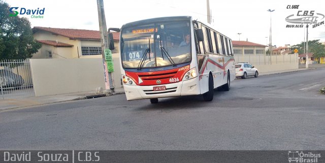 Transporte Tropical 4036 na cidade de Aracaju, Sergipe, Brasil, por David  Souza. Número da foto: #4603626.