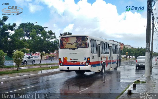Transporte Tropical 4293 na cidade de Aracaju, Sergipe, Brasil, por David  Souza. Número da foto: #4603636.