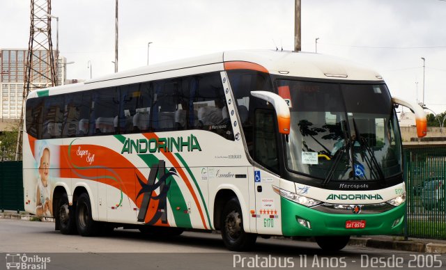 Empresa de Transportes Andorinha 6170 na cidade de São Paulo, São Paulo, Brasil, por Cristiano Soares da Silva. Número da foto: #4602014.