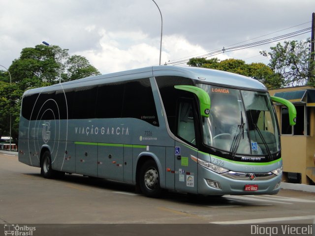 Viação Garcia 7326 na cidade de Maringá, Paraná, Brasil, por Diogo Viec. Número da foto: #4602806.