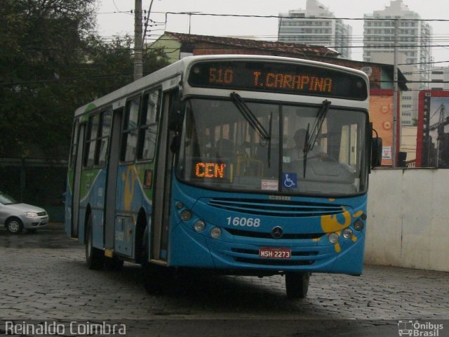 Expresso Santa Paula 16068 na cidade de Vila Velha, Espírito Santo, Brasil, por Reinaldo Coimbra. Número da foto: #4603541.
