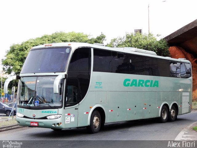 Viação Garcia 7757 na cidade de Campinas, São Paulo, Brasil, por Alex Fiori. ID da foto: 4602681.