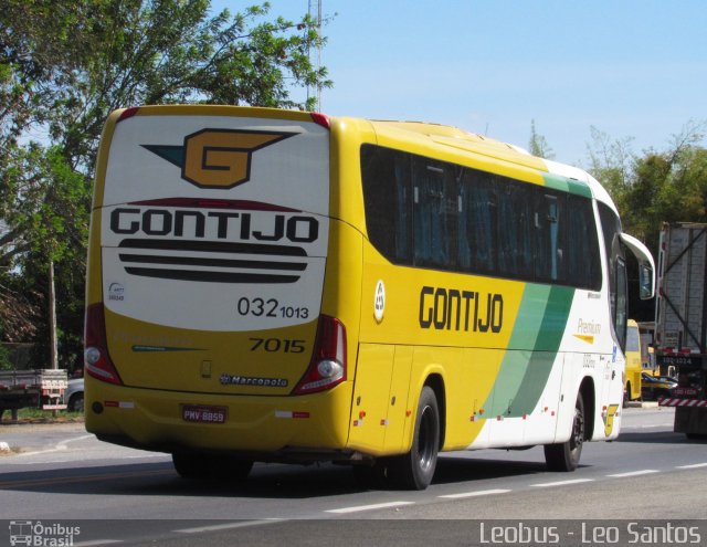 Empresa Gontijo de Transportes 7015 na cidade de Vitória da Conquista, Bahia, Brasil, por Leandro  Santos. ID da foto: 4602486.