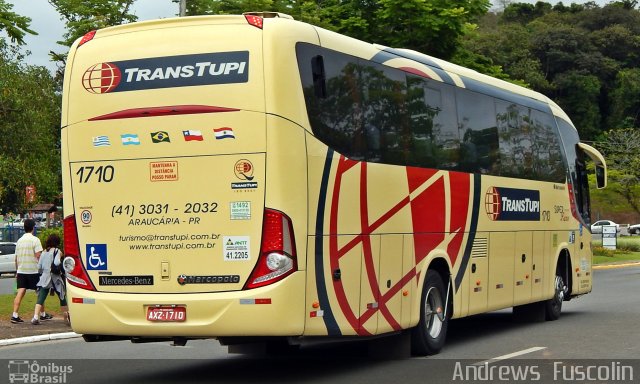 TransTupi Turismo e Fretamento 1710 na cidade de Joinville, Santa Catarina, Brasil, por Andrews  Fuscolin. Número da foto: #4603090.
