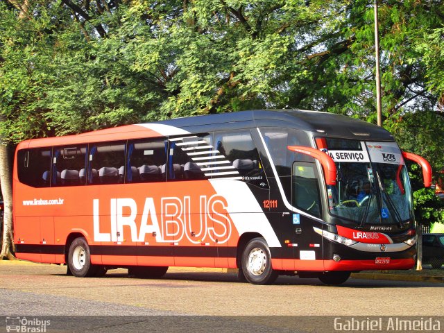 Viação Lira 12111 na cidade de São Paulo, São Paulo, Brasil, por Gabriel Almeida. Número da foto: #4603882.